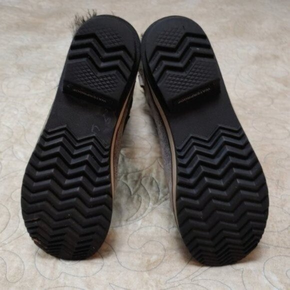 Sorel Tofino Distressed Faux Fur Trim Lace Up Tall Snow Boots 7 - Picture 10 of 12